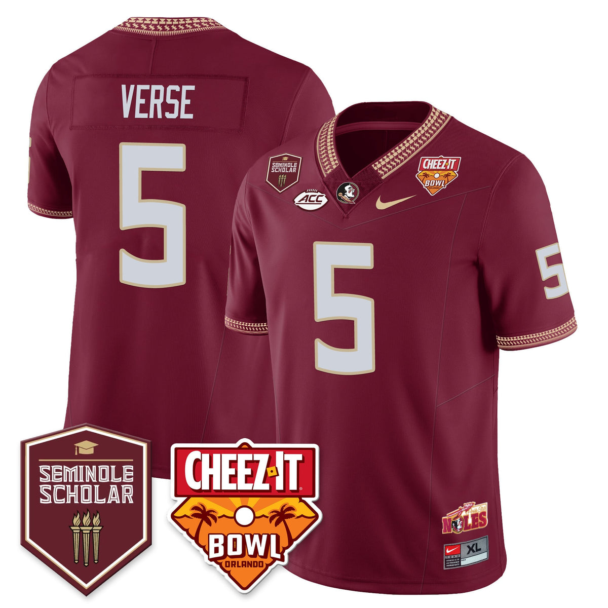 Youth’s Florida State Seminoles Football Vapor Jersey – All Stitched