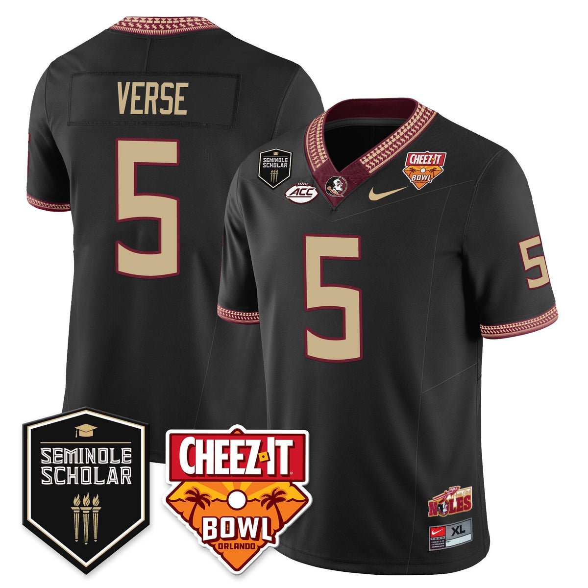 Youth’s Florida State Seminoles Football Vapor Jersey – All Stitched