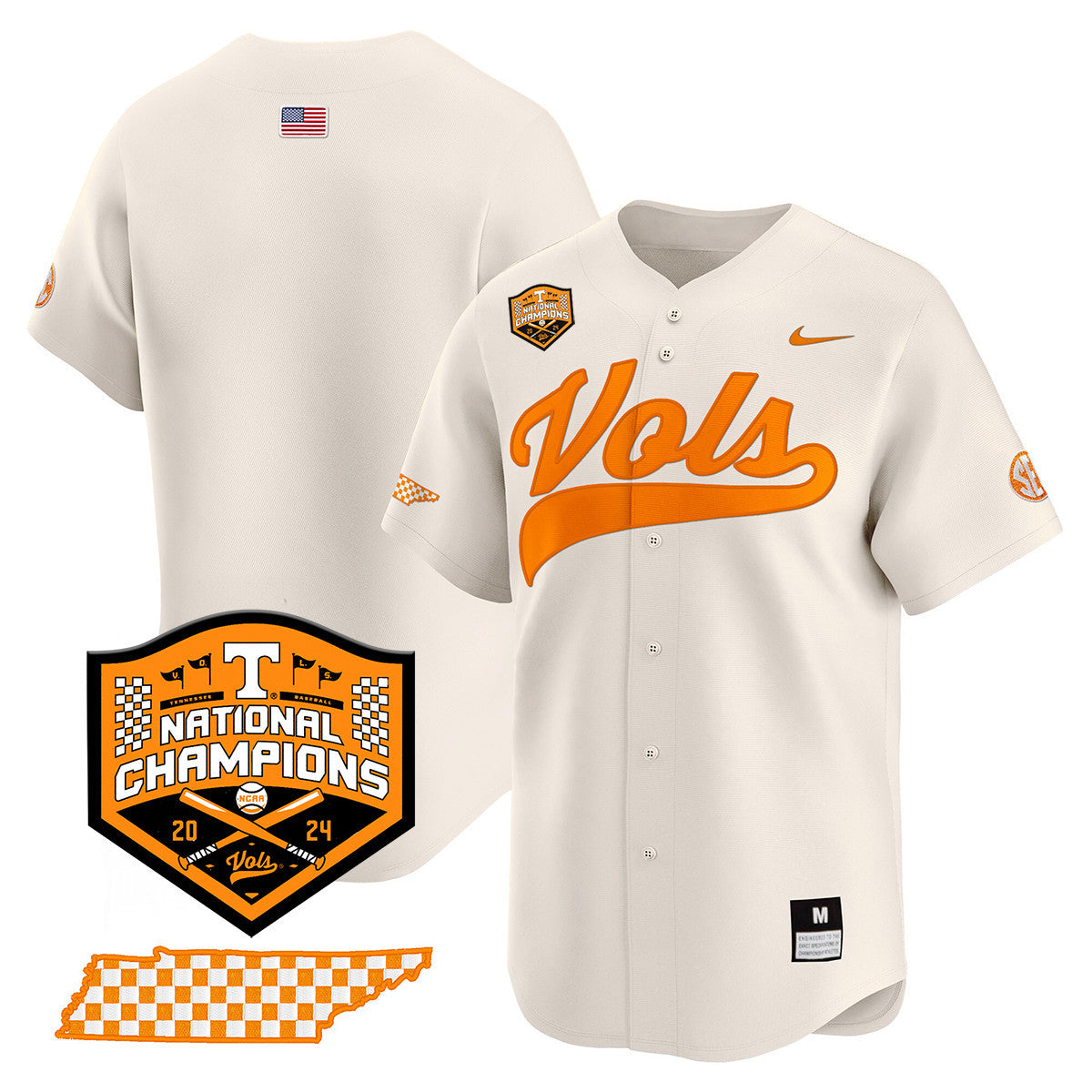 Women's Tennessee Volunteers 2024 National Champions Vapor Premier Limited Jersey - All Stitched