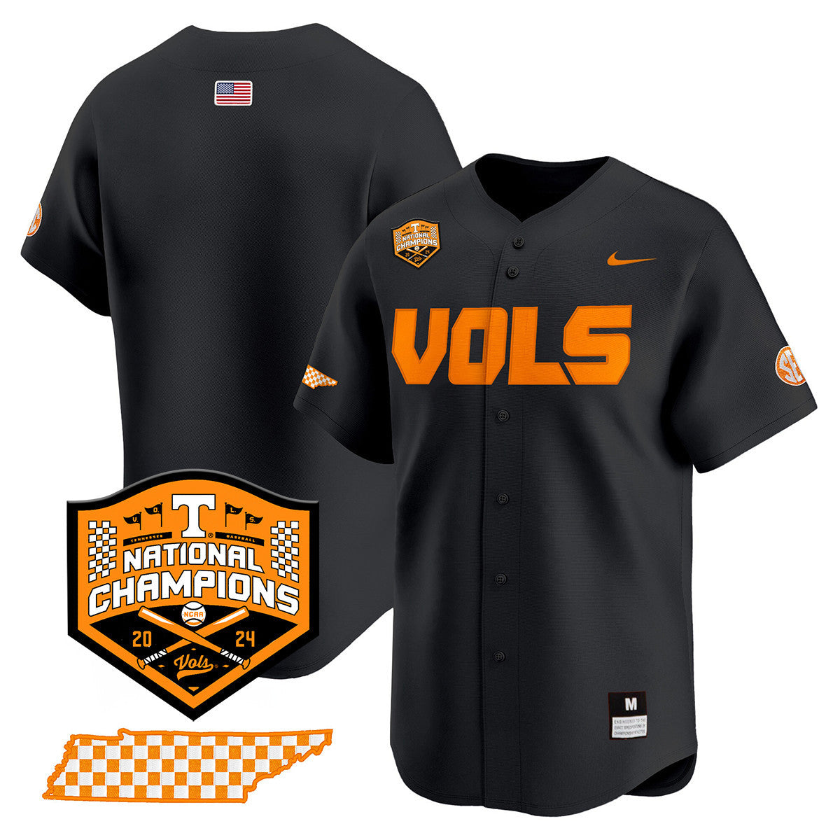 Women's Tennessee Volunteers 2024 National Champions Vapor Premier Limited Jersey V1 - All Stitched