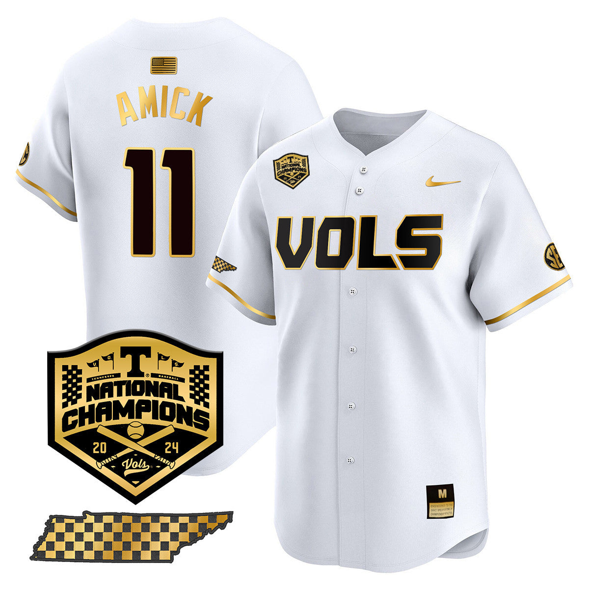 Women's Tennessee Volunteers 2024 National Champions Vapor Premier Limited Jersey V1 - All Stitched