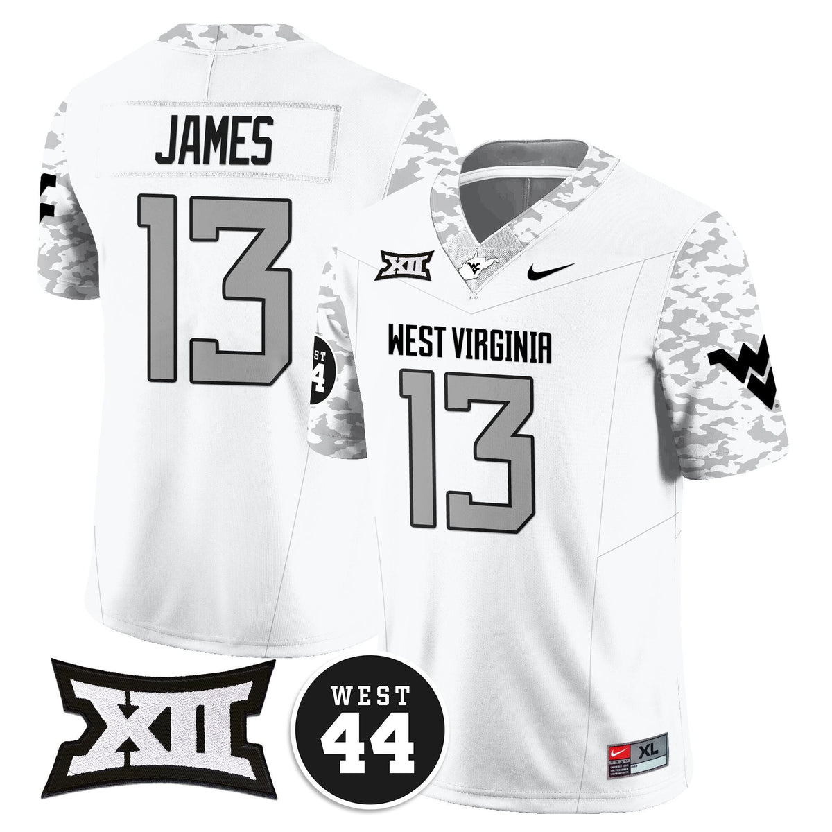 Women's West Virginia Mountaineers 2024 Vapor Limited Jersey - All Stitched - Honor Jerry West