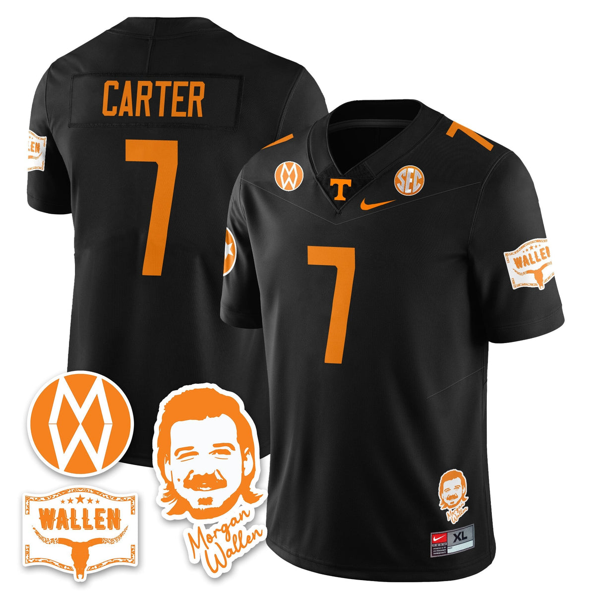 Men's Tennessee Volunteers Morgan Wallen 2025 Jersey - All Stitched
