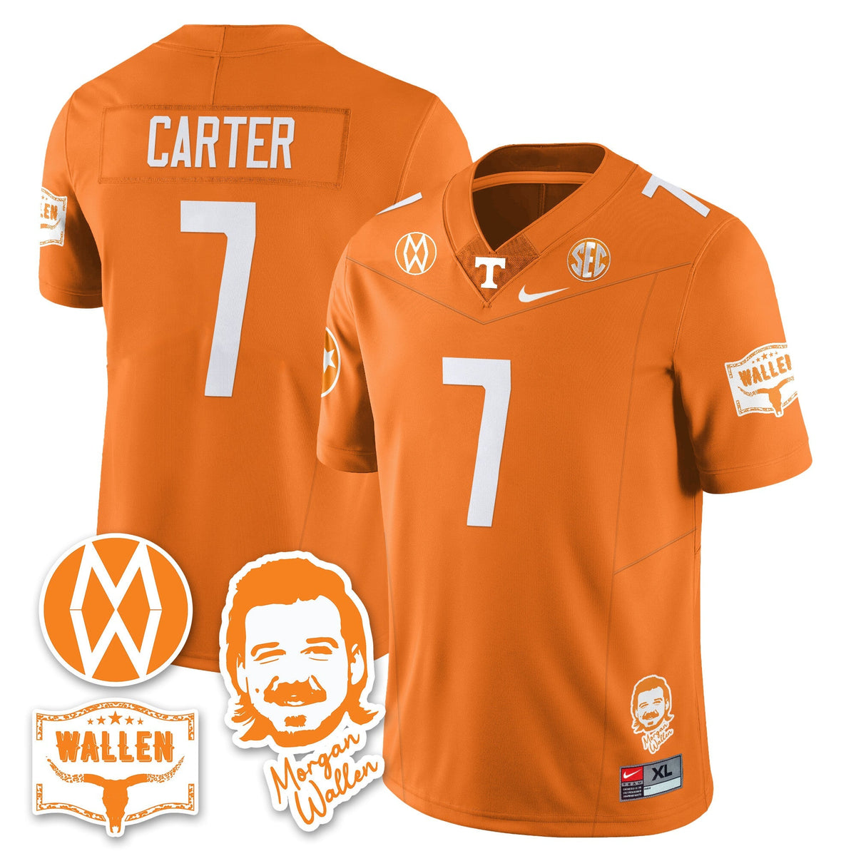 Women's Tennessee Volunteers Morgan Wallen 2025 Jersey - All Stitched