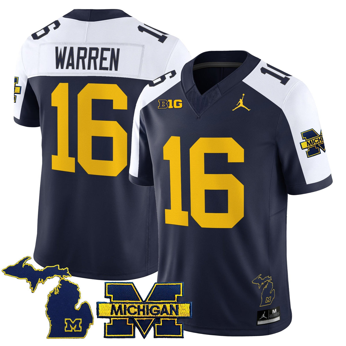 Men's Michigan Wolverines 2025 Vapor Limited Jersey - All Stitched