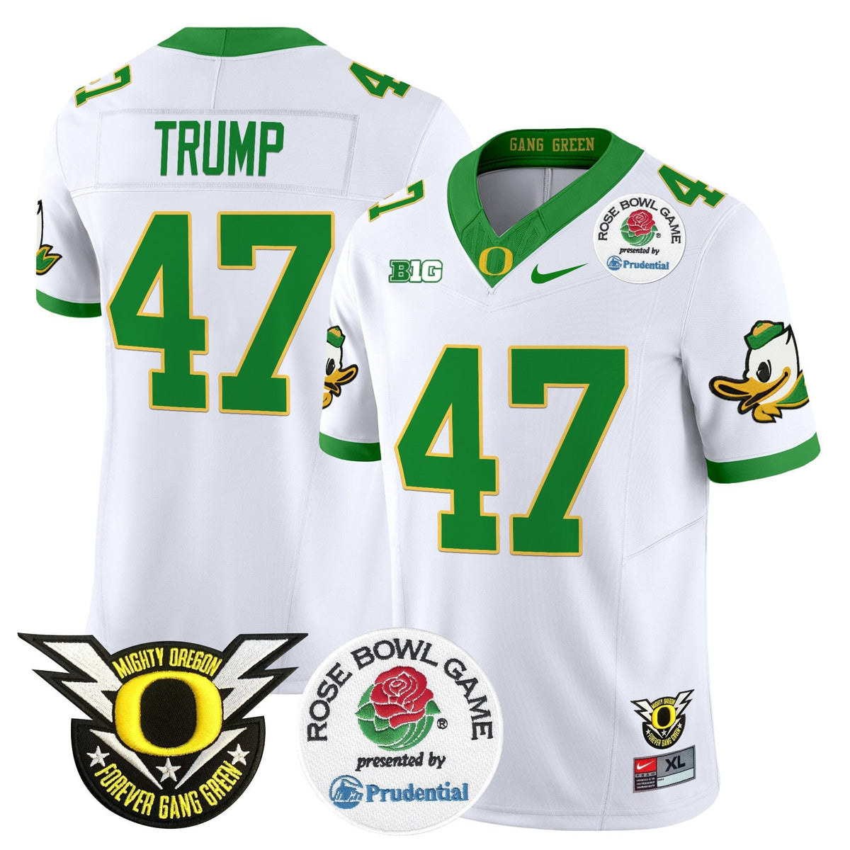 Men's Oregon Ducks 2024 Rose Bowl Vapor Limited Jersey - All Stitched