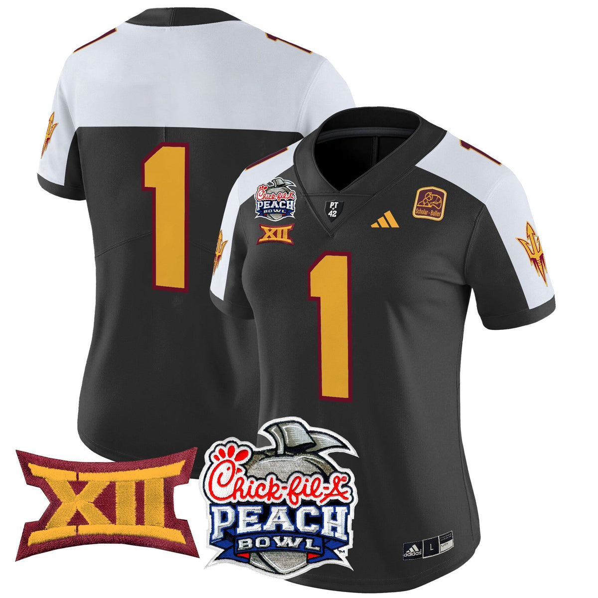 Women's Arizona State Sun Devils 2025 Peach Bowl Vapor Limited Jersey - All Stitched