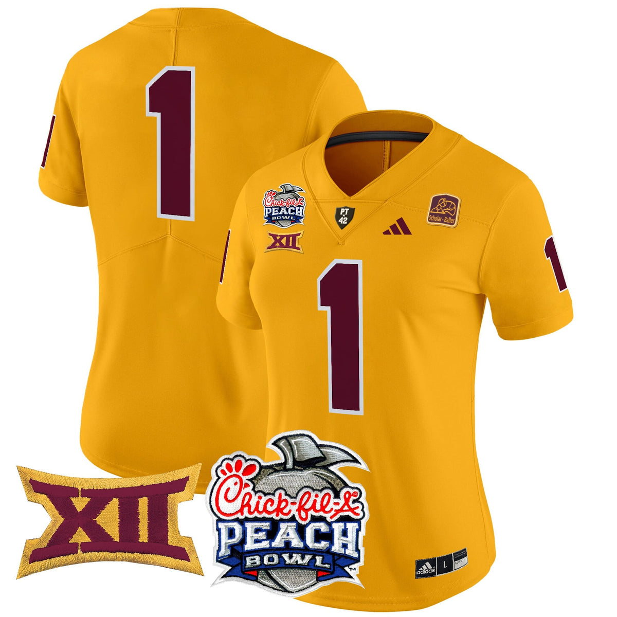 Women's Arizona State Sun Devils 2025 Peach Bowl Vapor Limited Jersey - All Stitched