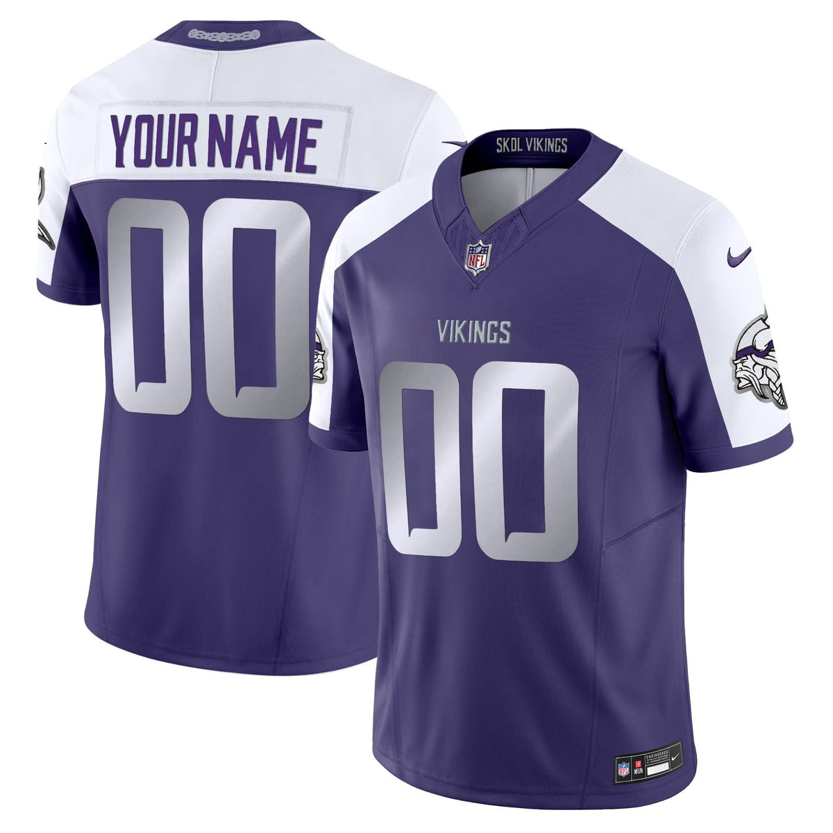 Minnesota Vikings 2024 Winter Warrior Vapor Limited Custom Jersey - All Stitched
