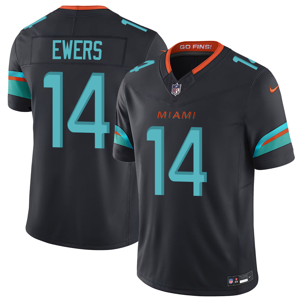 Miami Dolphins Vapor F.U.S.E. Limited Rivalry Series Jersey - All Stitched
