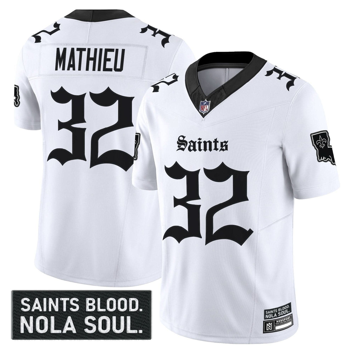 New Orleans Saints 'Gothic Vieux Carré Edition' Vapor Jersey - All Stitched