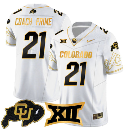 Women's Colorado Buffaloes 2024 Vapor Limited Gold Jersey N3 - All Stitched