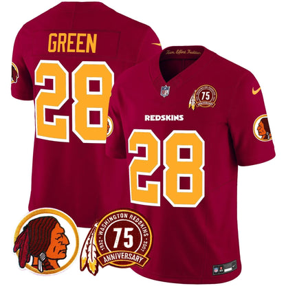 WR 75th Patch Throwback Vapor Limited Jersey