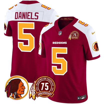 WR 75th Patch Throwback Vapor Limited Jersey