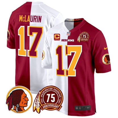 WR 75th Patch Throwback Game Jersey