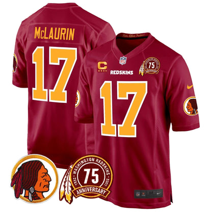 WR 75th Patch Throwback Game Jersey