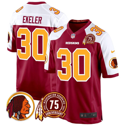 WR 75th Patch Throwback Game Jersey