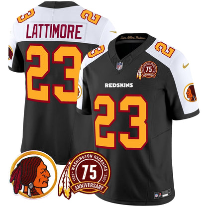 WR 75th Patch Throwback Vapor Limited Jersey