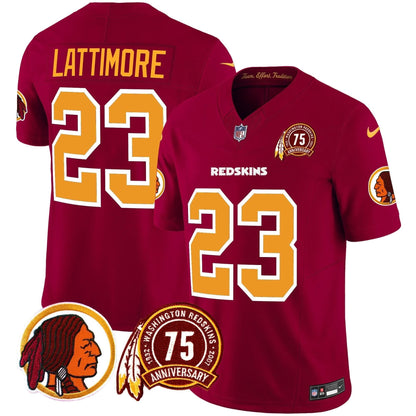 WR 75th Patch Throwback Vapor Limited Jersey