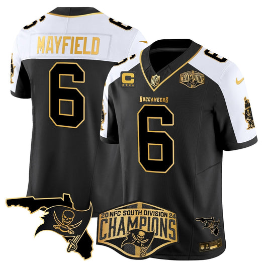 TB 2024 NFC South Division Champions Patch Gold Vapor Limited Jersey