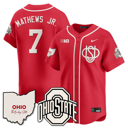Men's Ohio State Buckeyes 2025 Wordmark Jersey - All Stitched