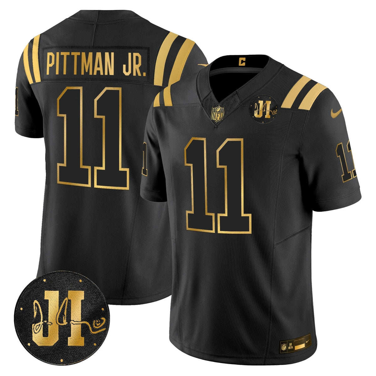 IND 2025 Jim Irsay Patch Gold Vapor Limited Jersey