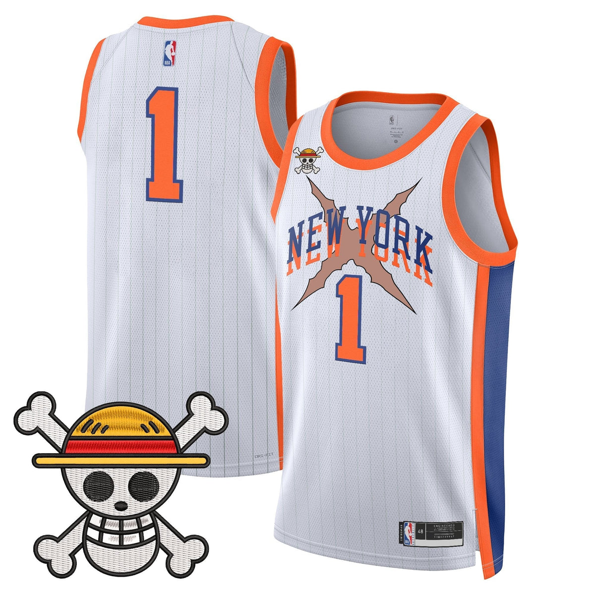 NYK x One Piece Swingman Jersey- Stitched