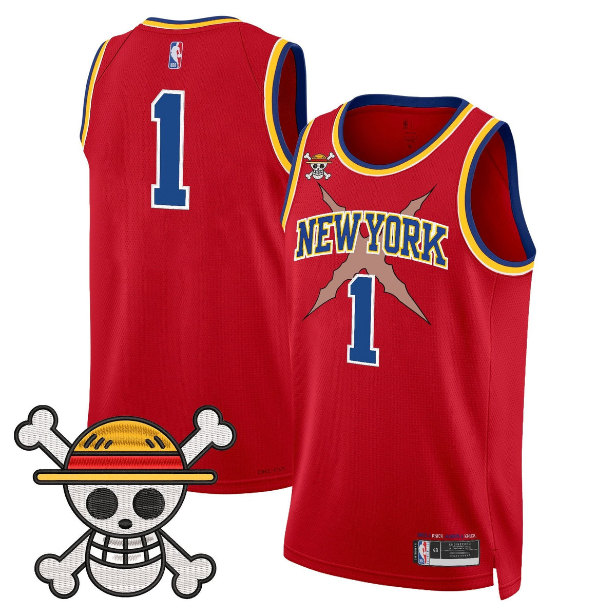 NYK x One Piece Swingman Jersey- Stitched