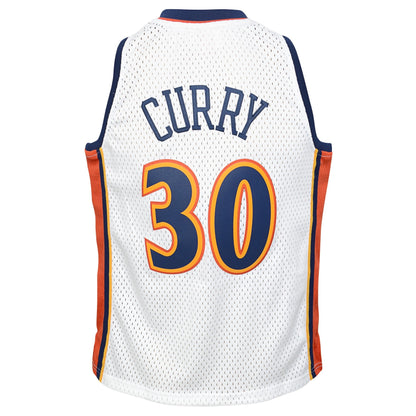 Stephen Curry Golden State Warriors Mitchell & Ness White 2009-10 Hardwood Classics Swingman Jersey