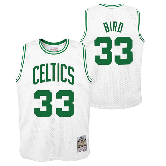 Boston Celtics Larry Bird Mitchell & Ness White 1985-86 Hardwood Classics Swingman Jersey