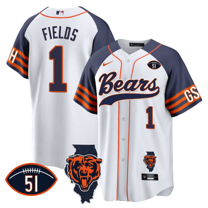 CHI Illinois Patch Baseball Jersey - All Stitched