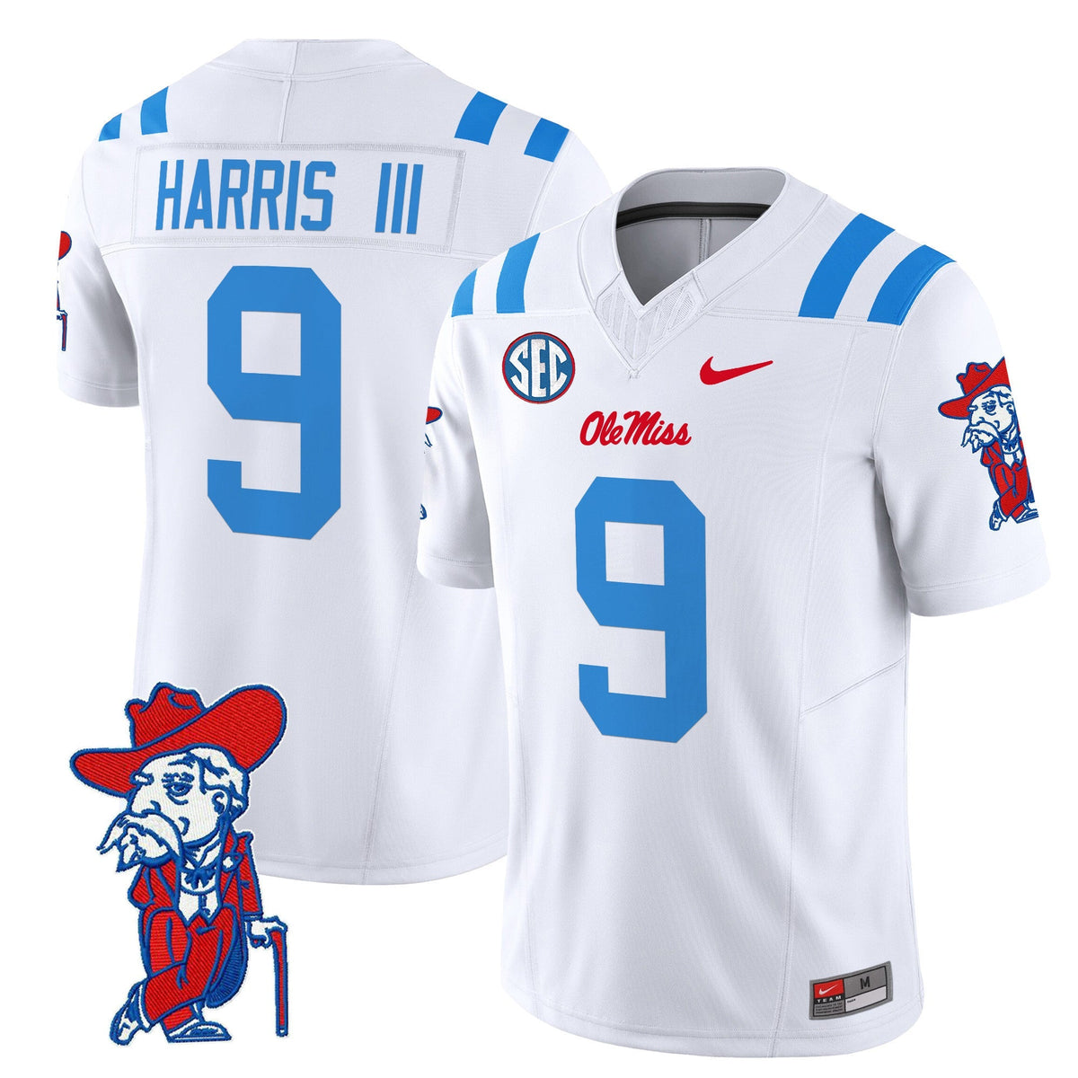 Men's Ole Miss Rebels 2024 Vapor Limited Jersey V2 - All Stitched