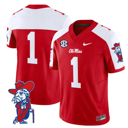 Men's Ole Miss Rebels 2024 Vapor Limited Jersey V2 - All Stitched