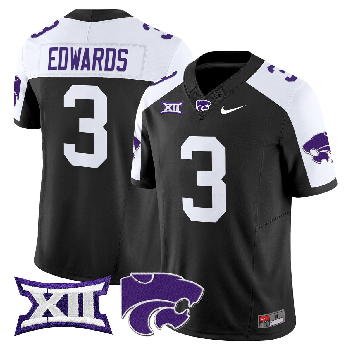 Men's Kansas State Wildcats 2025 Vapor Limited Jersey - All Stitched