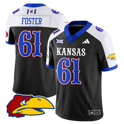 Custom Kansas Jayhawks Football 2025 Limited Jersey - All Stitched