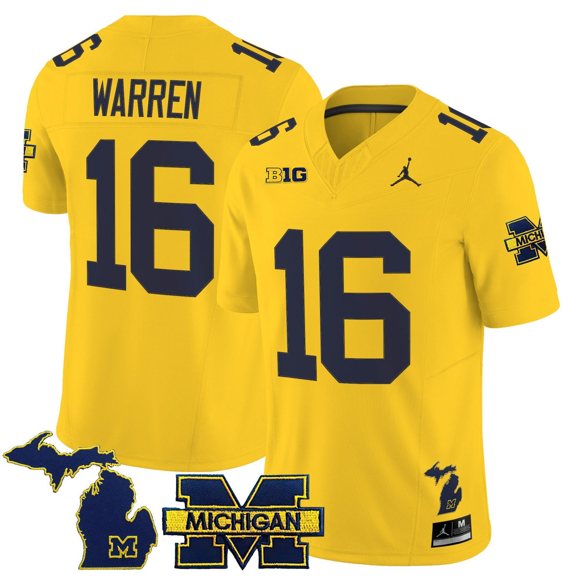Men's Michigan Wolverines 2025 Vapor Limited Jersey - All Stitched