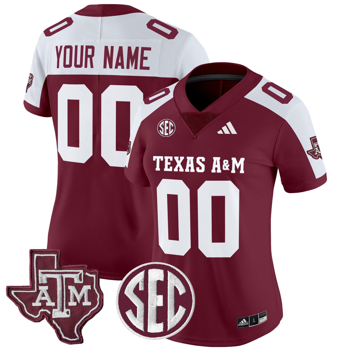 Texas A&M Aggies 2025 Vapor Limited Custom Jersey - All Stitched