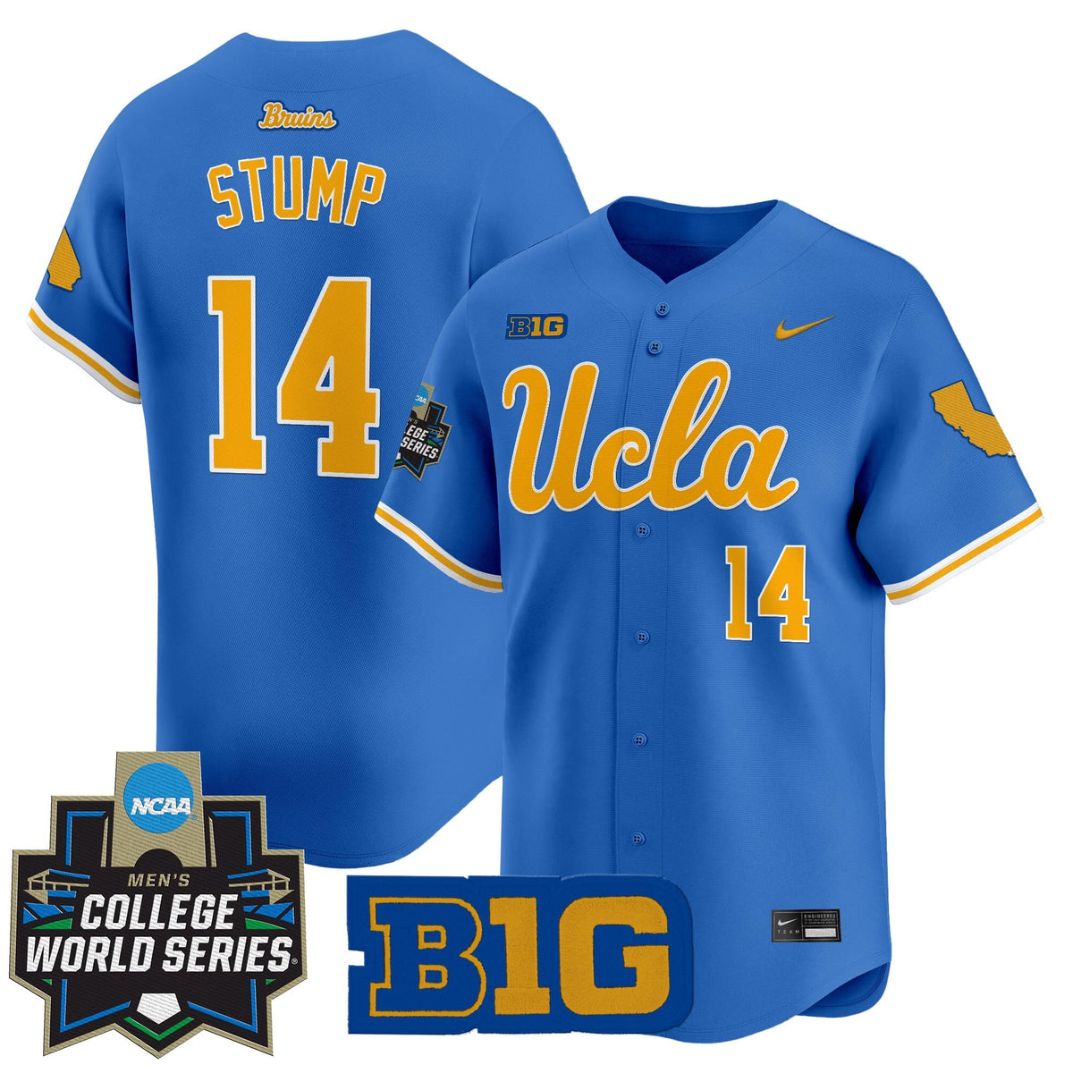 Men's UCLA Bruins 2025 World Series Vapor Premier Limited Jersey - All Stitched