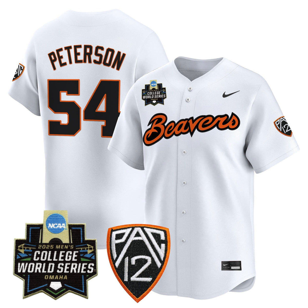 Men's Oregon State Beavers 2025 World Series Vapor Premier Limited Jersey - All Stitched