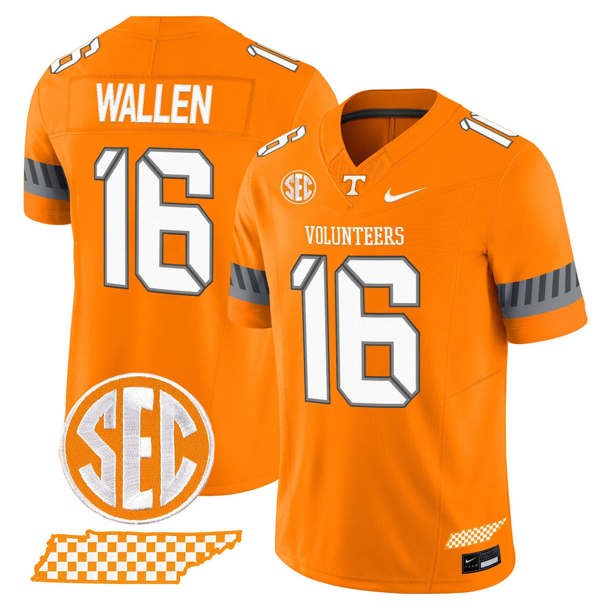 Men's Tennessee Volunteers 2025 'Smokey Grey Series' Vapor Limited Jersey V2 - All Stitched