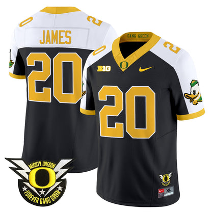 Men's Oregon Ducks 2024 Forever Gang Green & BIG Patch Vapor Limited Jersey - All Stitched