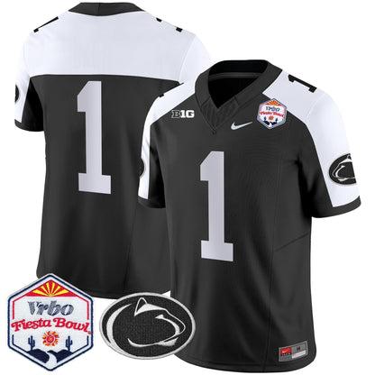 Men's Penn State Nittany Lions 2024 The Fiesta Bowl Patch Vapor Limited Jersey - All Stitched