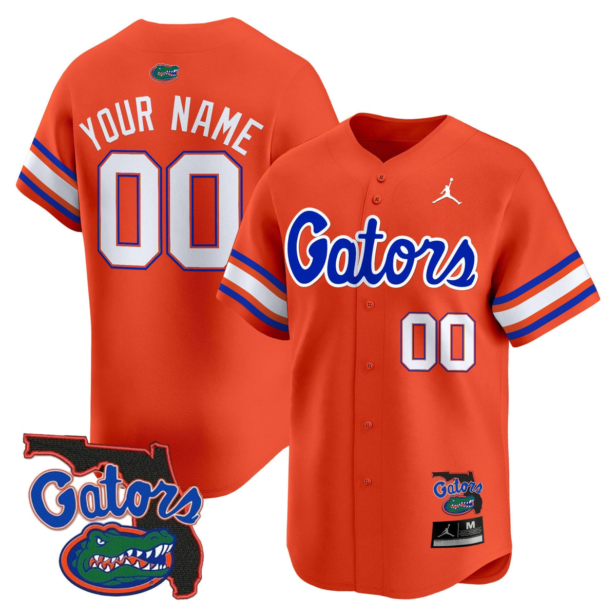 Florida Gators 2024 Florida Patch Vapor Baseball Custom Jersey - All Stitched