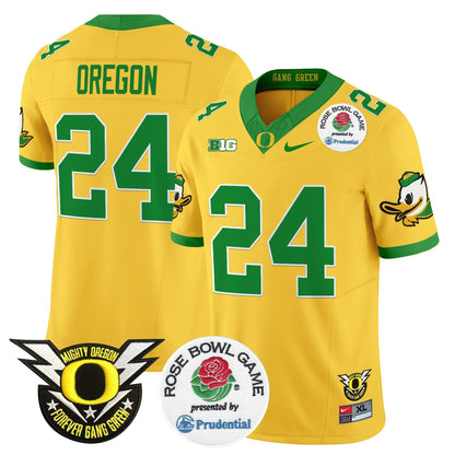 Men's Oregon Ducks 2024 Rose Bowl Vapor Limited Jersey - All Stitched