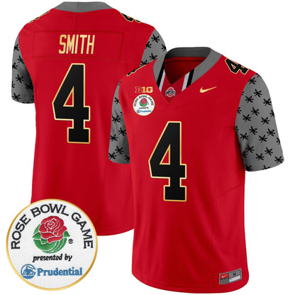 Men's Ohio State Buckeyes Rose Bowl Gold Trim Vapor Limited Jersey - All Stitched