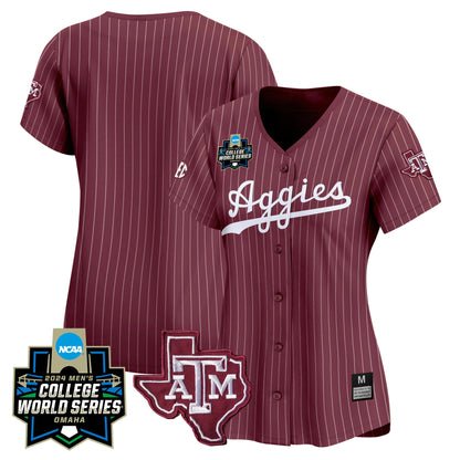 Women's Texas A&M Aggies 2024 College World Series Vapor Premier Limited Jersey - All Stitched
