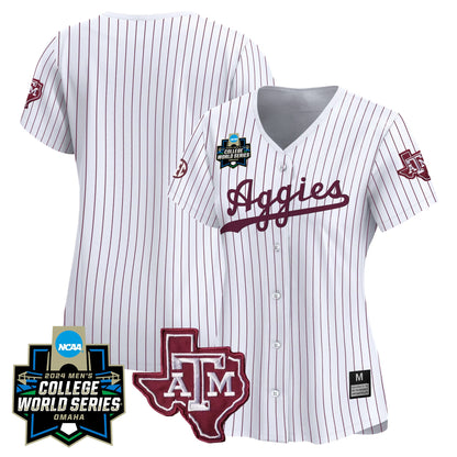 Women's Texas A&M Aggies 2024 College World Series Vapor Premier Limited Jersey - All Stitched