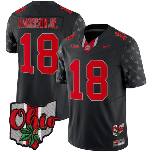 Men's Ohio State Buckeyes 2023 Gray Alternate Jersey V2 - Stitched