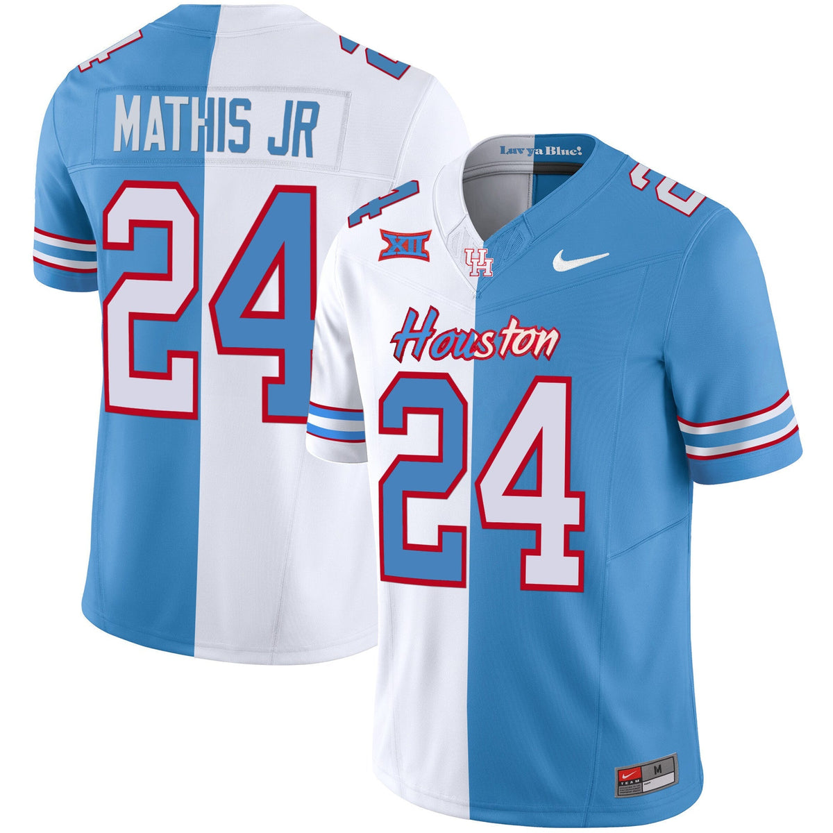 Men's Houston Cougars 2023 Oilers Inspired Vapor Jersey V5 - All Stitched
