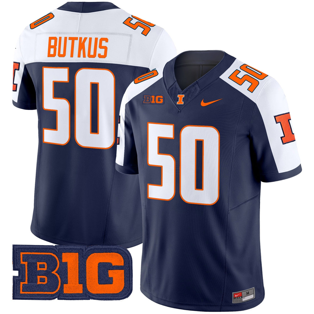 Men's Illinois Fighting Illini 2024 Vapor Limited Jersey - All Stitched